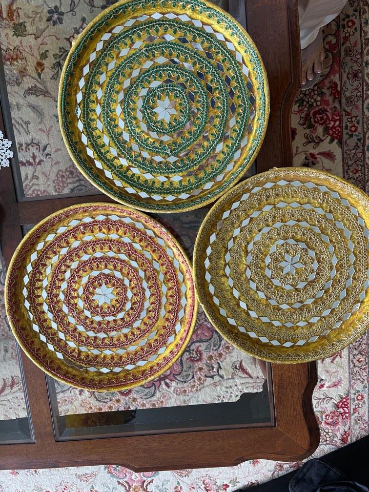 Indian wedding mirrored trays, Hobbies & Toys, Stationery & Craft