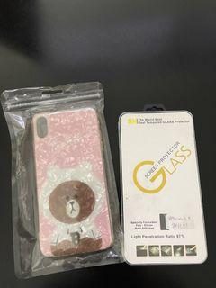 iPhone XS Max phone case and screen protector