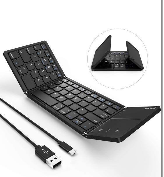 Jelly Comb Foldable Dual Mode Bluetooth Keyboard & touchpad, Computers