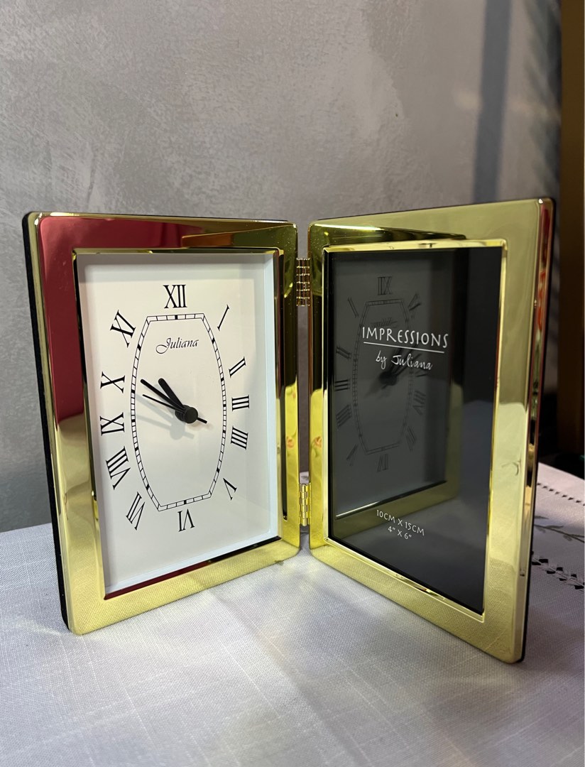 Juliana Impressions Clock Photo Frame 4 x 6" on Carousell