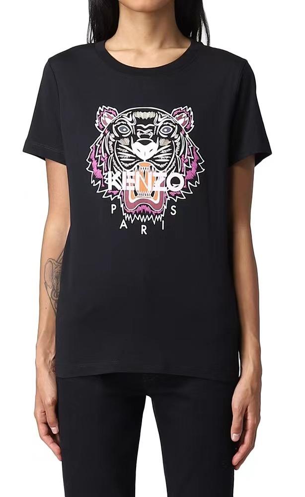 Kenzo Tiger Classic T-Shirt for Women in Black - FC62TS8464YM-99