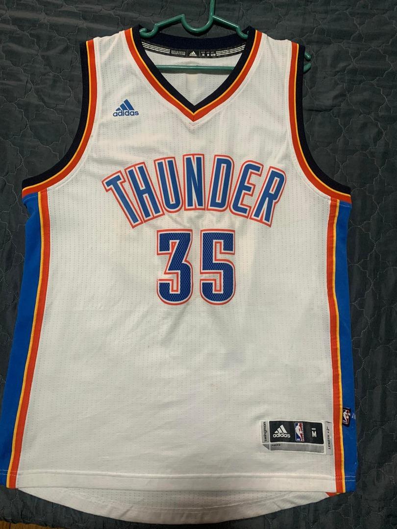 ADIDAS JERSEY OKLAHOMA CITY THUNDER KEVIN DURANT WHITE SIZE L