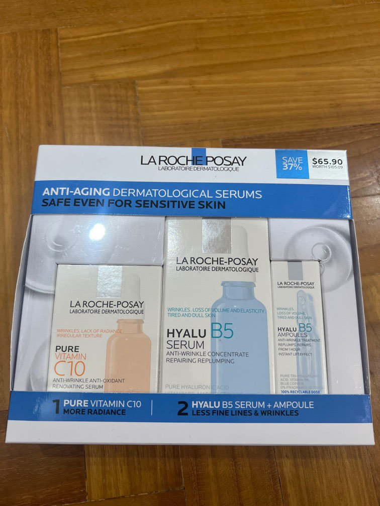 La Roche Posay Anti Aging Serum Set, Beauty & Personal Care, Face, Face ...