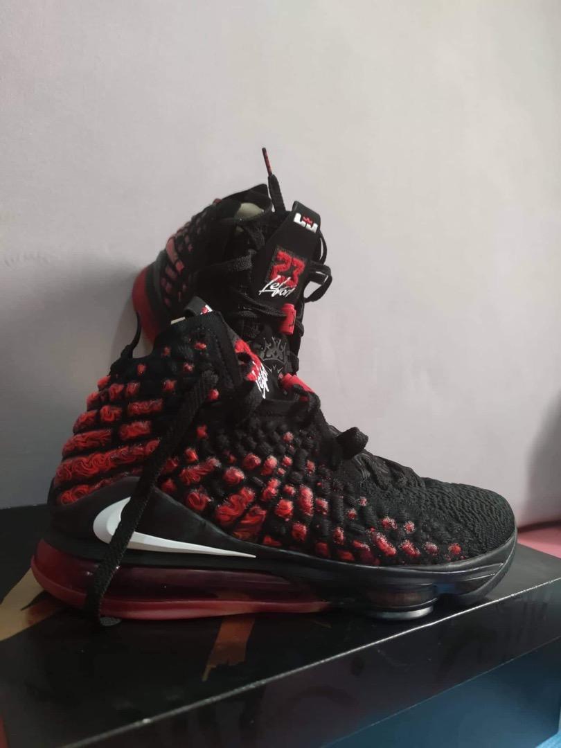 Lebron 17 shop black and red