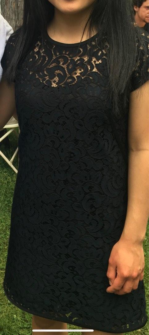 LOFT Black Lace Dress US 2P US 2 Petite