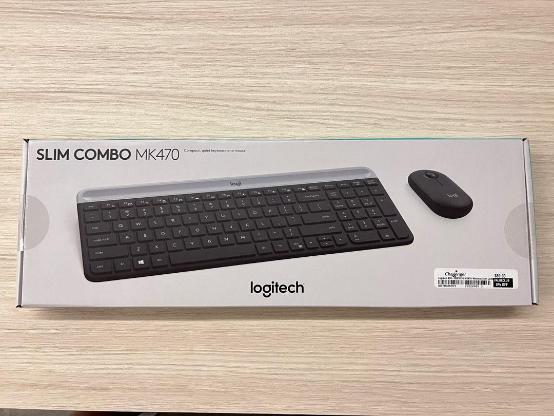 Logitech SLIM COMBO MK470 compact wireless keyboard and mouse ...