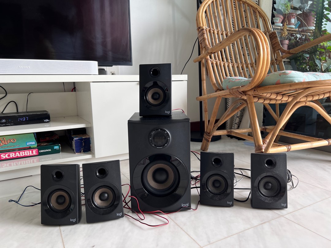 Logitech Z607 5.1 Surround Sound Speaker System, Audio, Soundbars