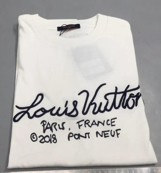Louis Vuitton Embroidered Signature Cotton Polo