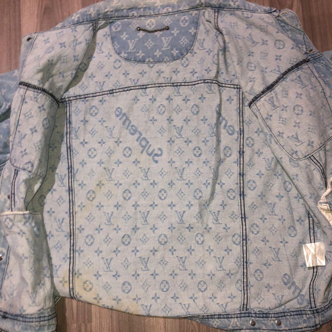 Supreme Louis Vuitton Denim Jacket Replica