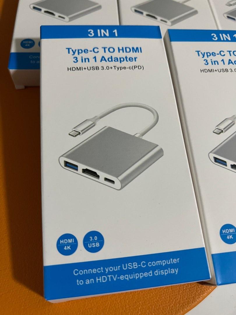 Macbook usb c to hdmi c port usb hub adaptor extender computers