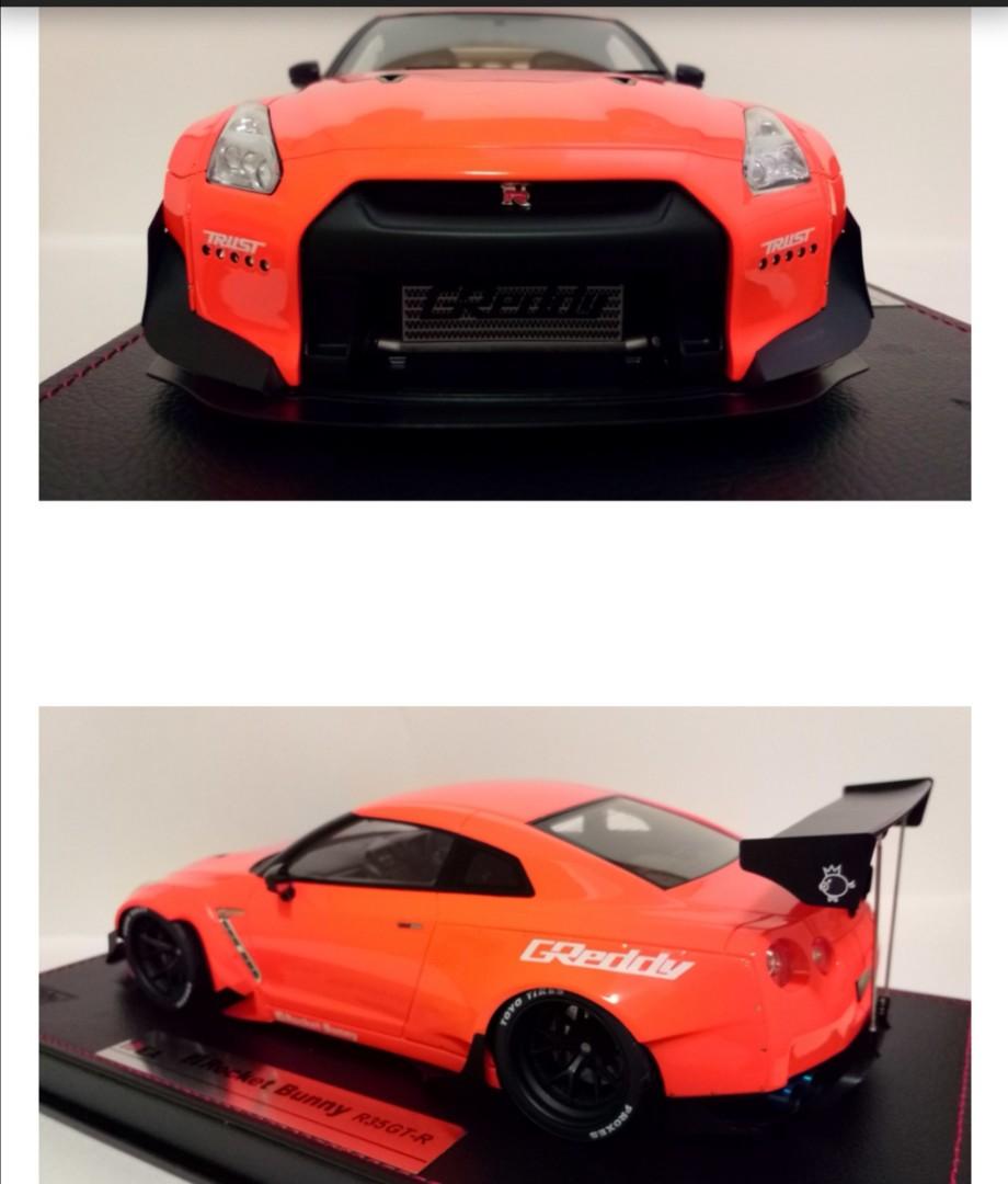 Make Up 1:18 Idea Rocket Bunny R35 GTR orange makeup MU, 興趣及遊戲, 玩具 & 遊戲 ...