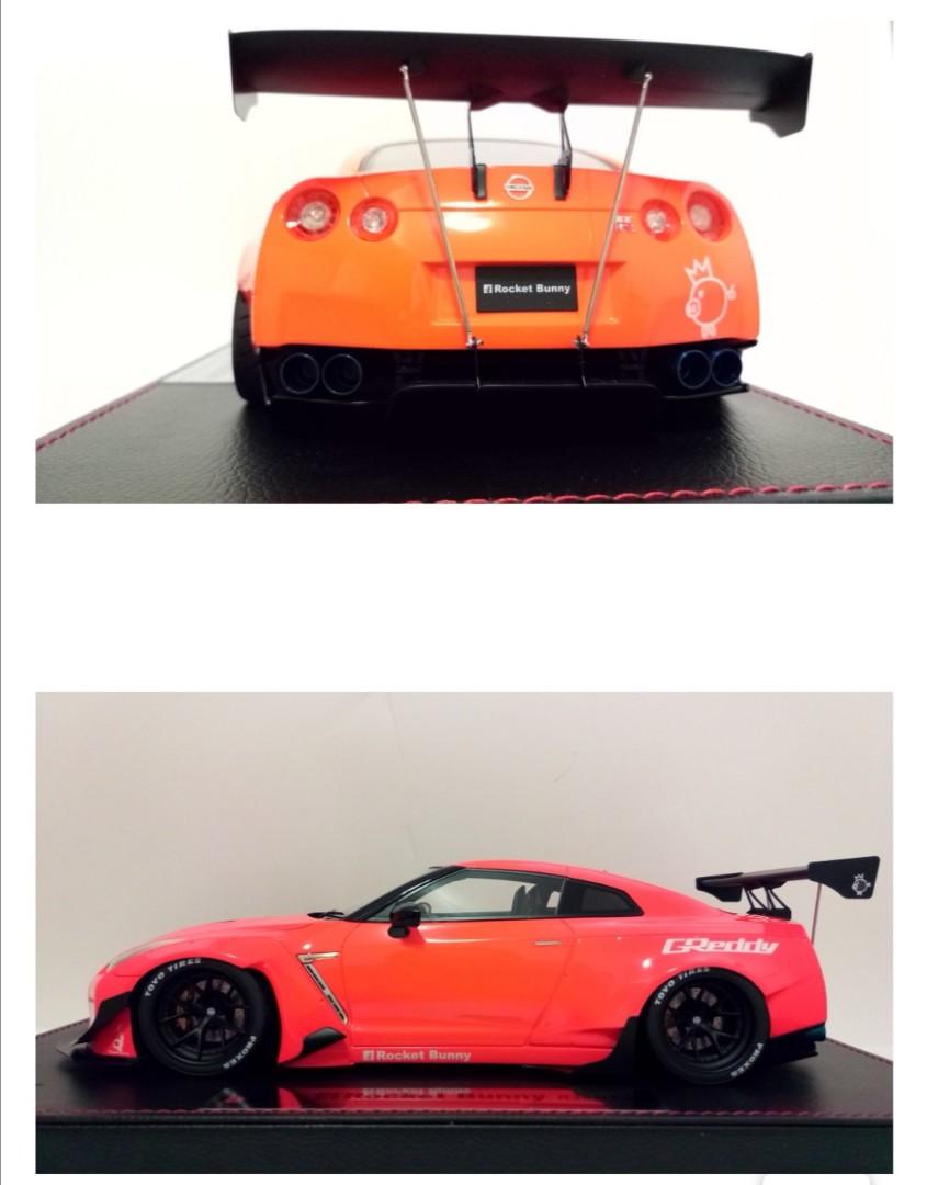 Make Up 1:18 Idea Rocket Bunny R35 GTR orange makeup MU, 興趣及遊戲, 玩具 & 遊戲 ...