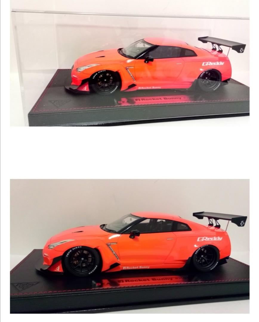 Make Up 1:18 Idea Rocket Bunny R35 GTR orange makeup MU, 興趣及遊戲, 玩具 & 遊戲 ...