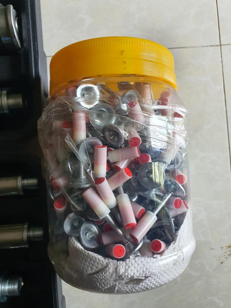 Manual steel nail gun conrete rivet tool set tufting, Furniture & Home