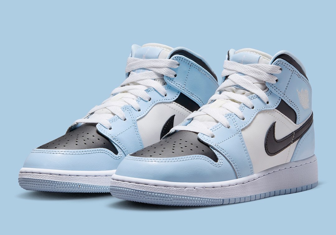 Many Size Nike Air Jordan 1 Mid GS Ice Blue Women s Fashion