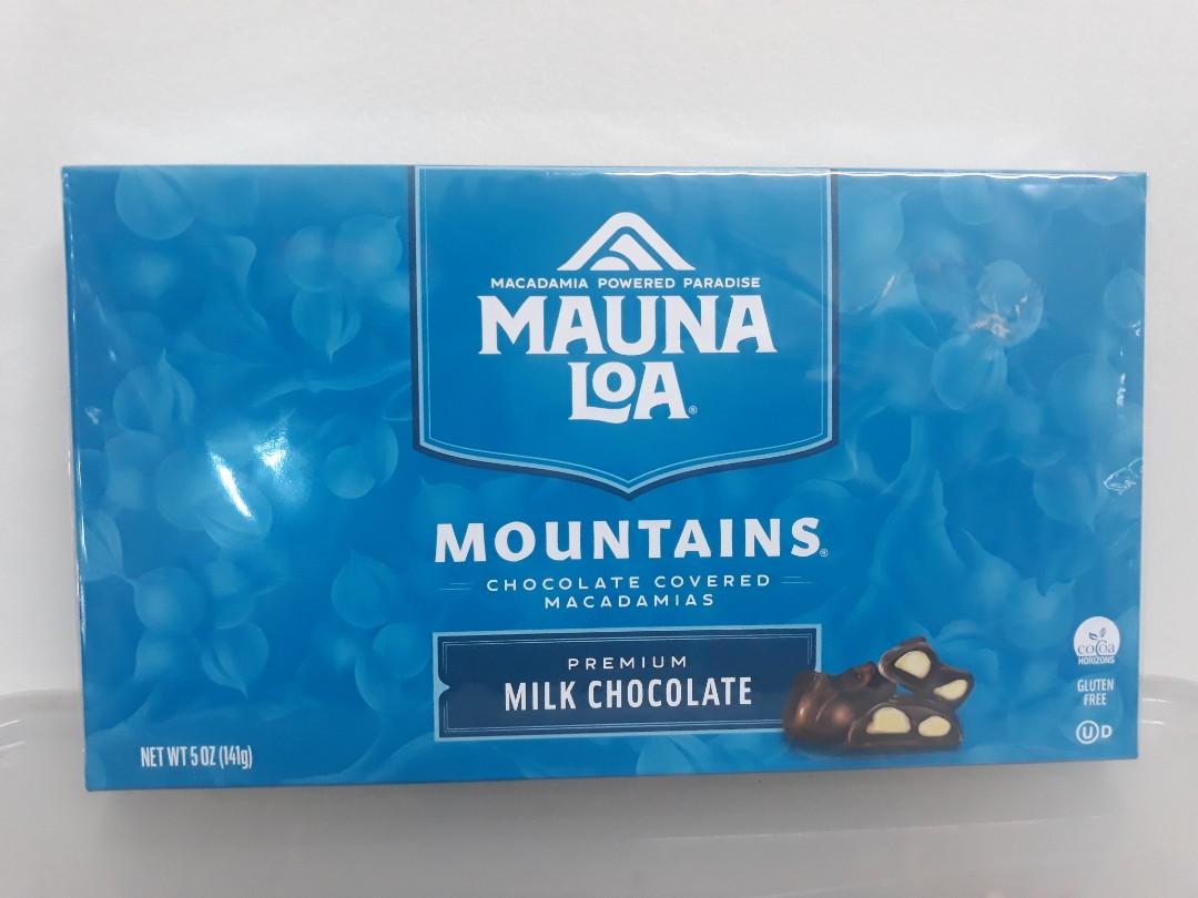 Mauna Loa Mountains Milk Chocolate Covered Macadamia Nuts Gift Box