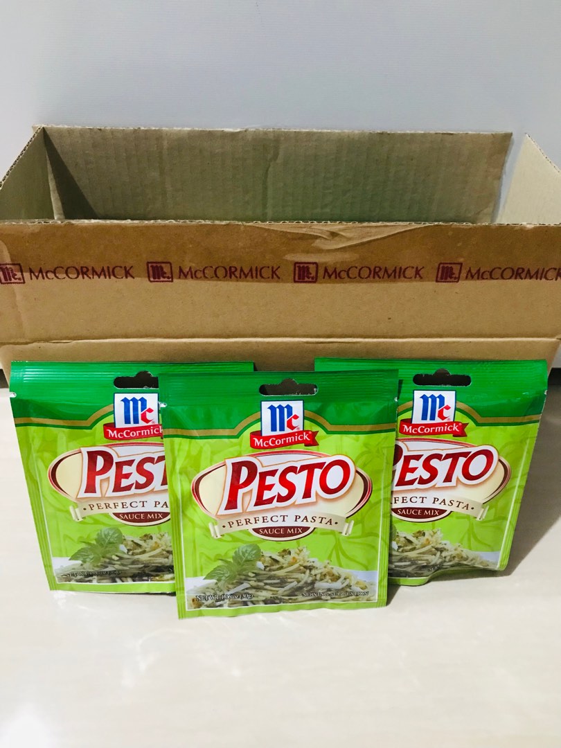 McCormick Pesto Sauce Mix, Food & Drinks, Spice & Seasoning on Carousell
