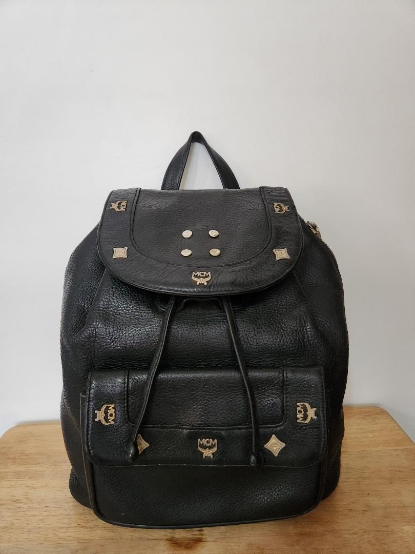 Mcm drawstring sale backpack