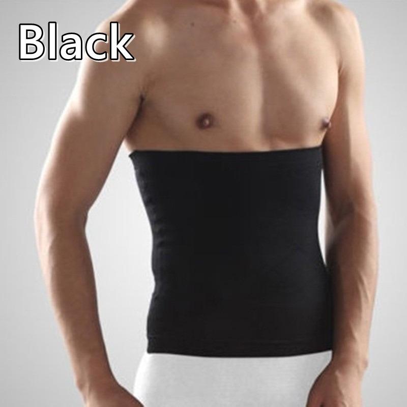 Fashion New Men Abdomen Fat Burner Corset Beer Belly Body Shaper Slimming  Waist Trimmer Belt(#Black)