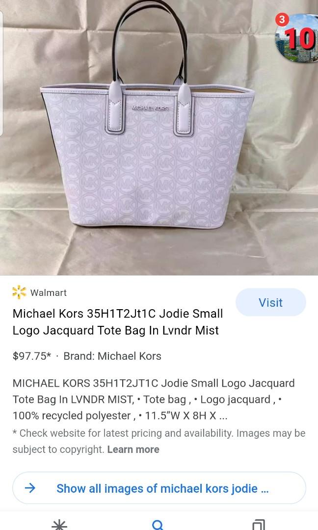 Michael Kors 35H1T2Jt1C Jodie Small Logo Jacquard Tote Bag In Lvndr Mist 