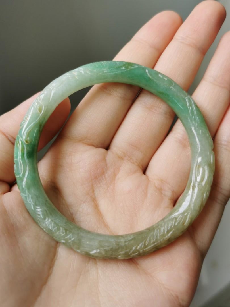 Carved jade clearance bracelet