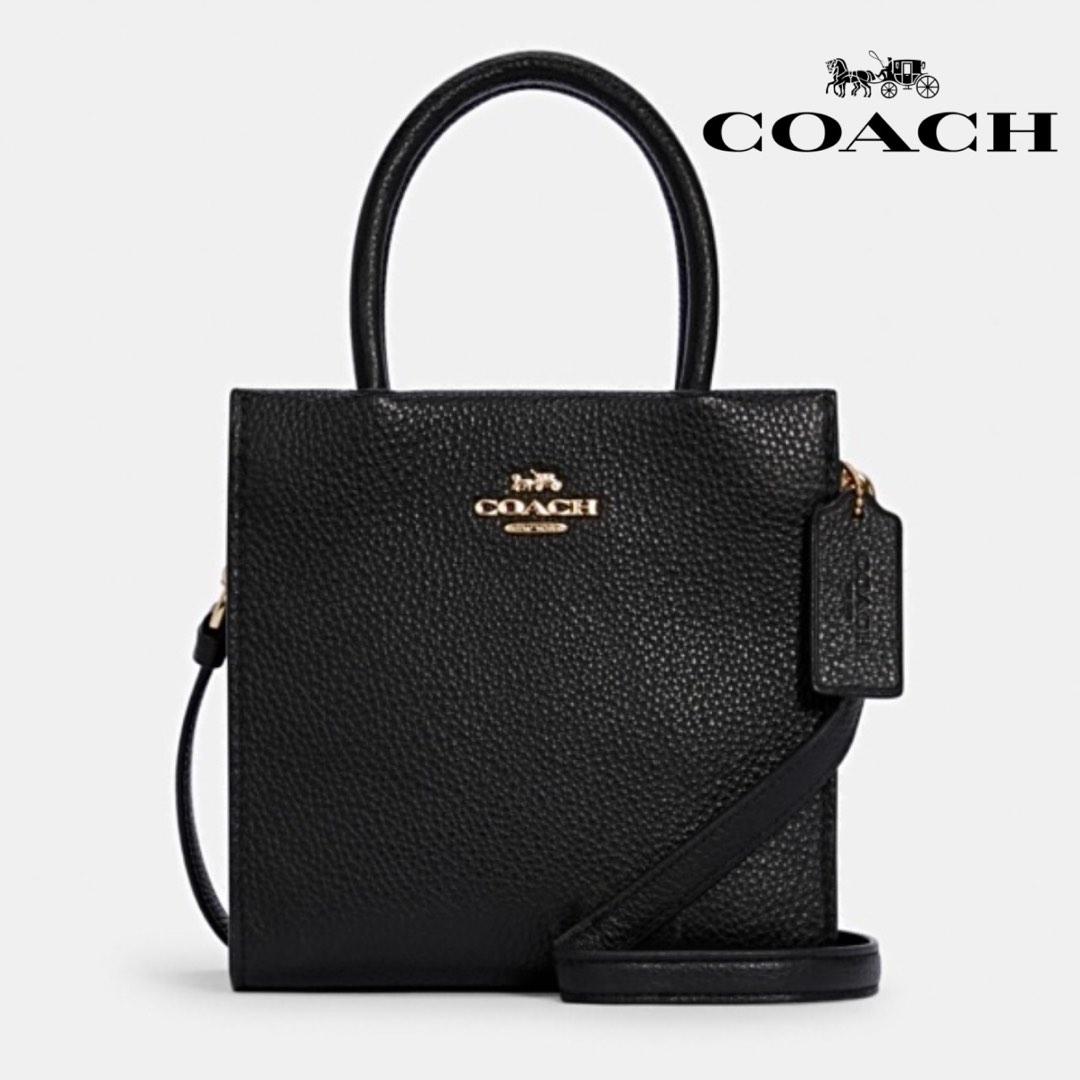 New Coach Original Women Mini Cally Black Crossbody Bag in Signature