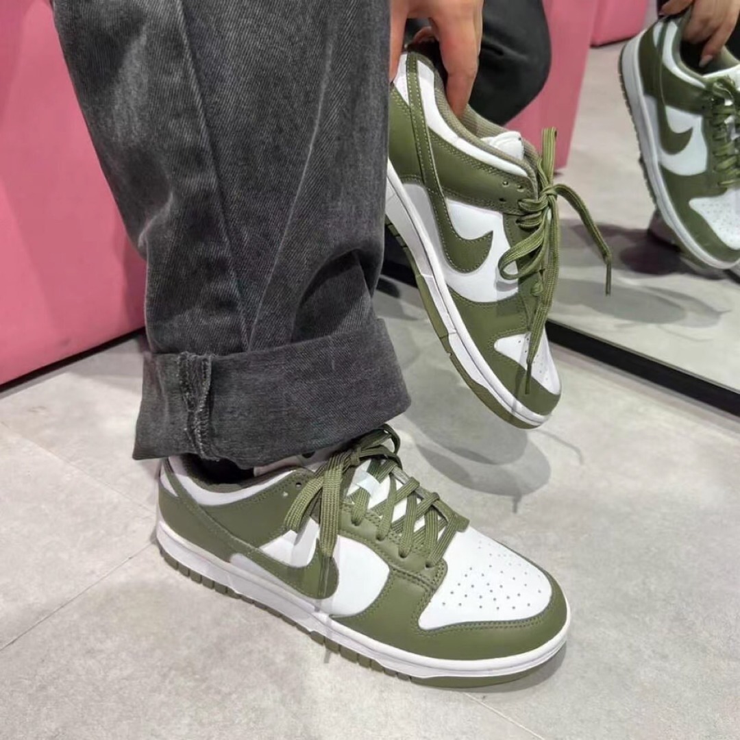 28cm NIKE WMNS DUNK LOW OLIVE/WHITE