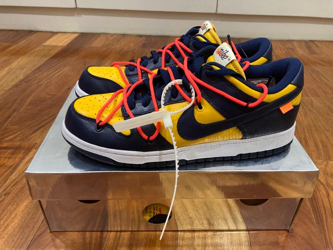 Dunk low off white university gold midnight navy outlet