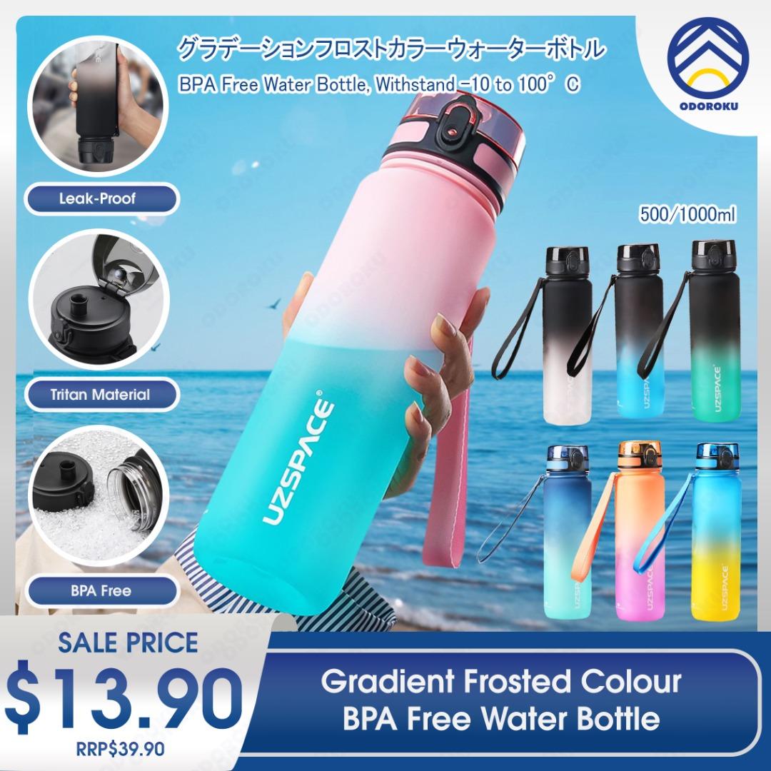 Gradient Sports Water Bottle Portable Leakproof Bpa Free Ideal