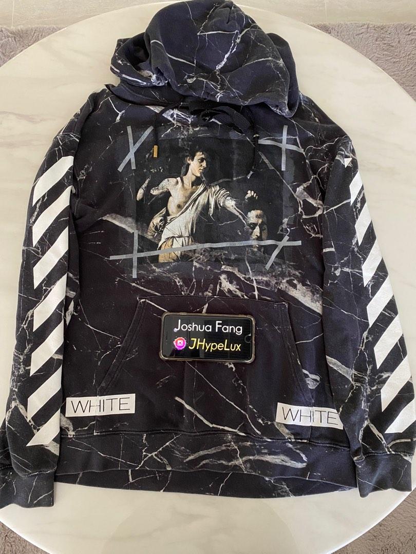 Off white sales black marble hoodie