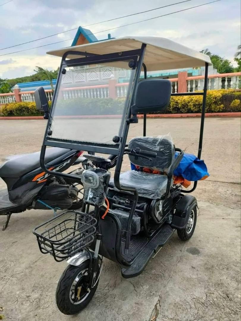 BODEGA PRICE SUPER CODE 001 3 WHEELS EBIKE (Category: Bicycles) located in Quezon City. Submitted by wcfonlinestore (Listing ID 1186214521, Image 1). Description: 28,000 FREE ASSEMBLE ✔️PWEDE HOME CREDIT AND ALL MAJOR CREDIT CARDS AFFORDABLE 3 WHEELS EBIKE WITH ROOF & WINDSHIELD 🔥🔥🔥 ✔️Brandnew! 📌Color ♥️Red 🧡Orange 🖤Black 📌Specs ✔️WITH ROOF & WINDSHIELD ✔️WITH SIDEMIRROR ✔️MAY STORAGE BOX SA LIKOD ✔️3 SEATER WITH CHILD SEAT ✔️With alarm an