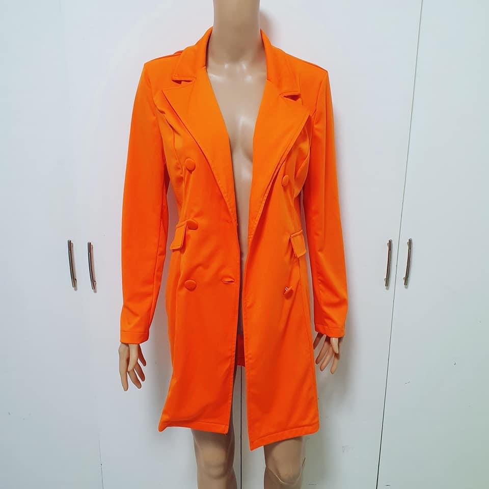 magma orange blazer
