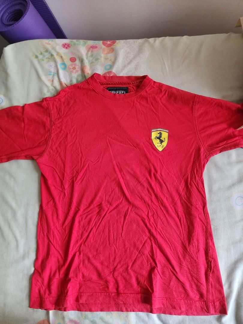 Original Ferrari T shirt S Men s Fashion Tops Sets Tshirts
