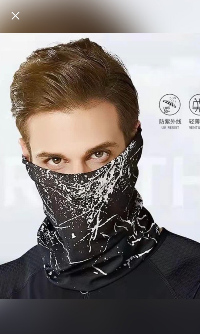 1PCS Reusable Bandana Face Cloth Cover Dust Protection Elastic String Washable Cycling Motorcycle Cotton Balaclava 