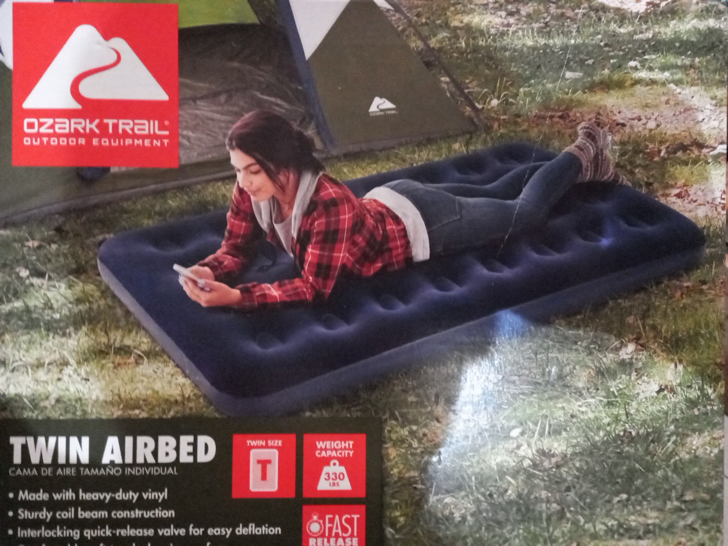 Ozark trail air mattress cheap twin 8.75 inch