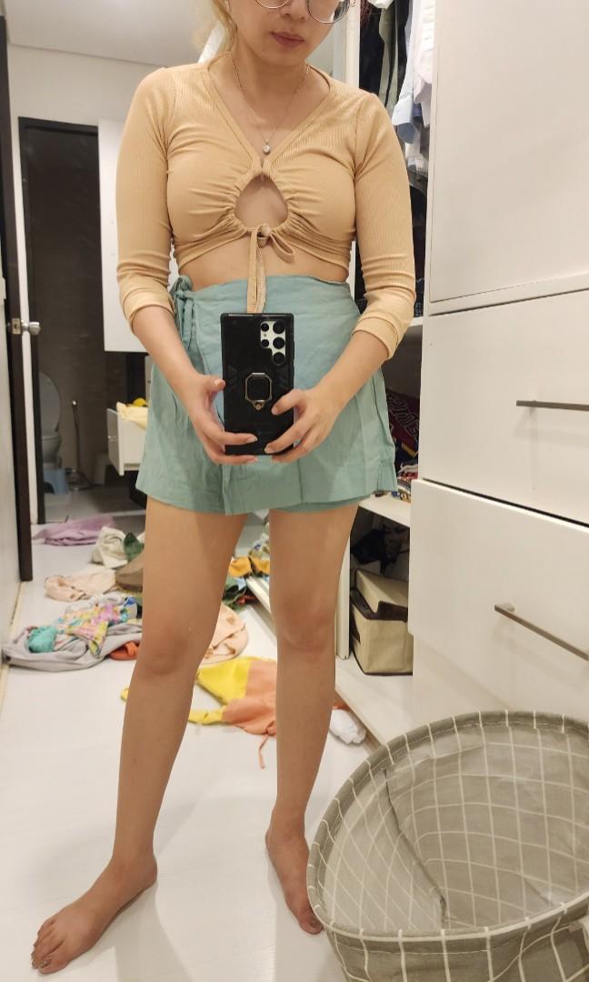 Pastel coords coordinates cute but sexy (Category: Sets & Coordinates) located in Muntinlupa City. Submitted by 7tablespoons (Listing ID 1186203271, Image 1). Description: flaw on long sleeves. just needs to be stitched..