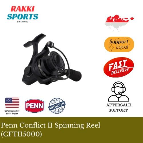 penn - conflict ii spinning reel 1422311 Reel, 4000 : Sports & Outdoors Leveline Slow Oscillation System facilitates flawless line lay Penn Conflict II Spinning Reels