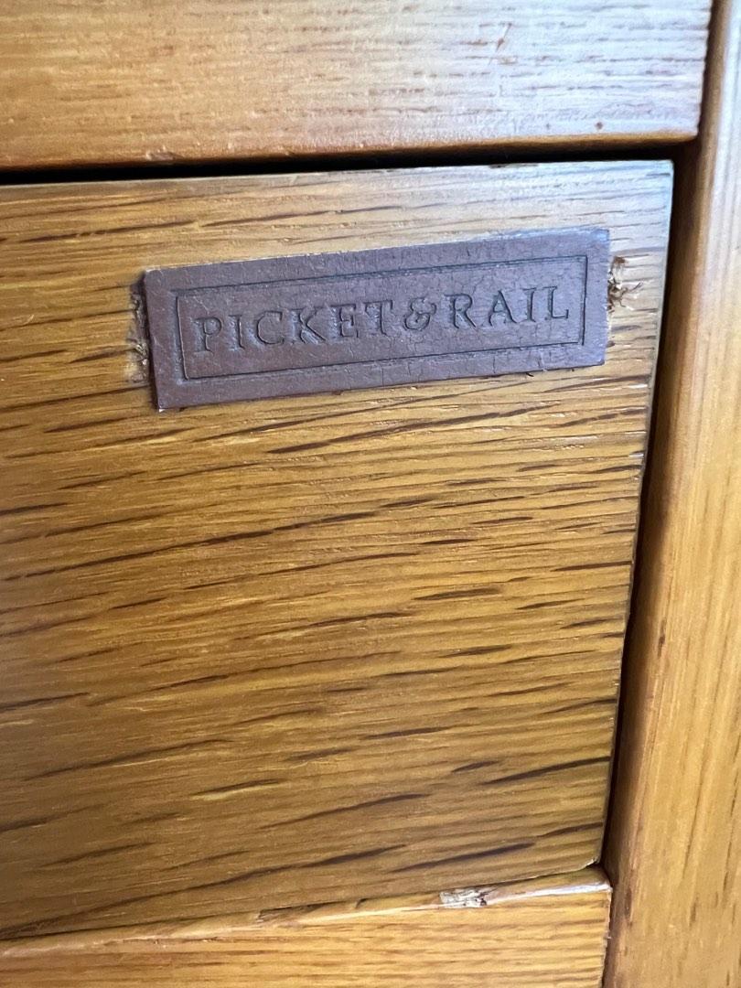 Solid Wood Picket & Rail Side/Bedside Tables (Pair), Furniture & Home