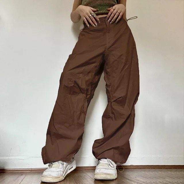PO] Y2K Casual Baggy Cargo Pants, Women's Fashion, Bottoms, Other Bottoms  on Carousell
