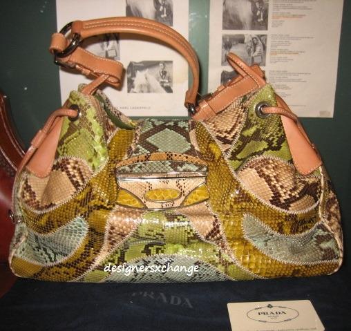 Prada Multicolor Snakeskin Leather Patchwork Ltd Edition Shoulder Bag BR2942 Luxury Bags Wallets on Carousell