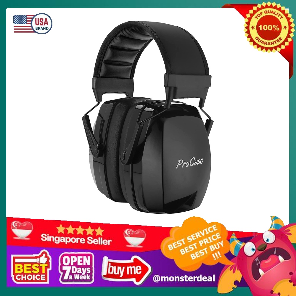 ProCase Noise Reduction Safety Ear Muffs, NRR 35dB Noise Concelling Ear