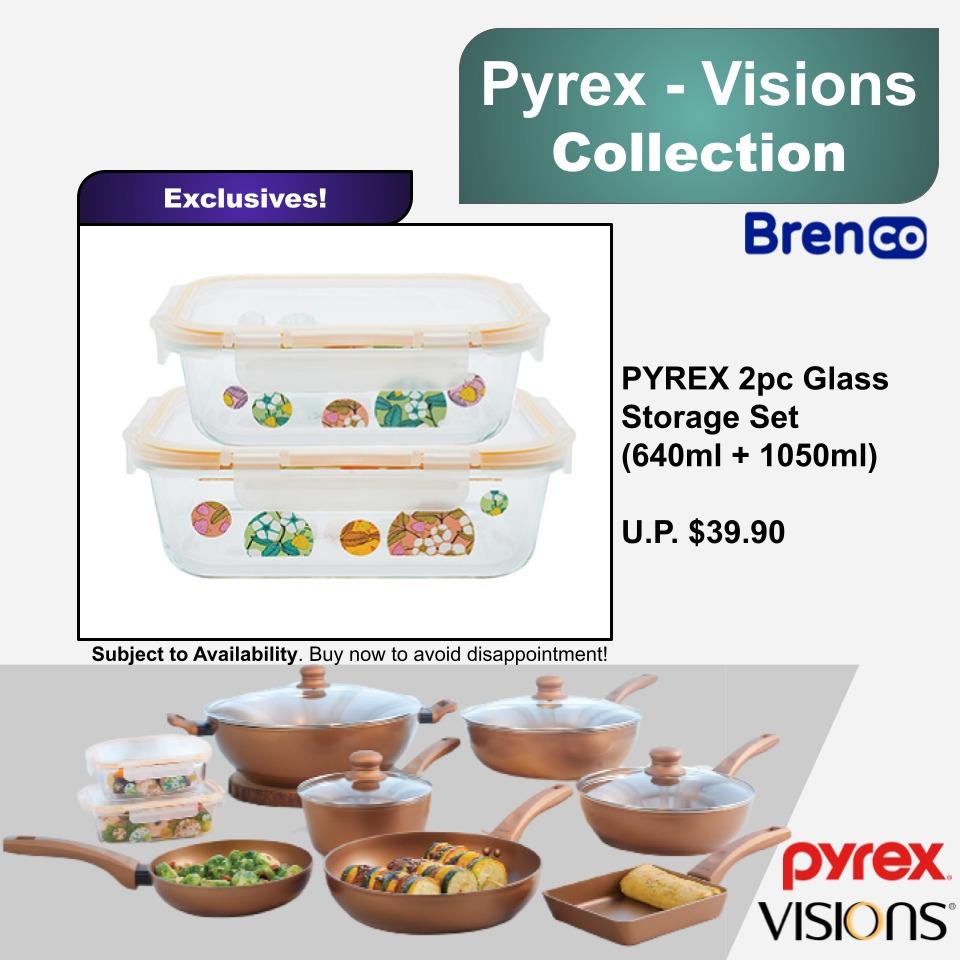 Pyrex - Visions Collection ( Egg Pan / Fry Pan / Sauce Pan / Wok Pan ...