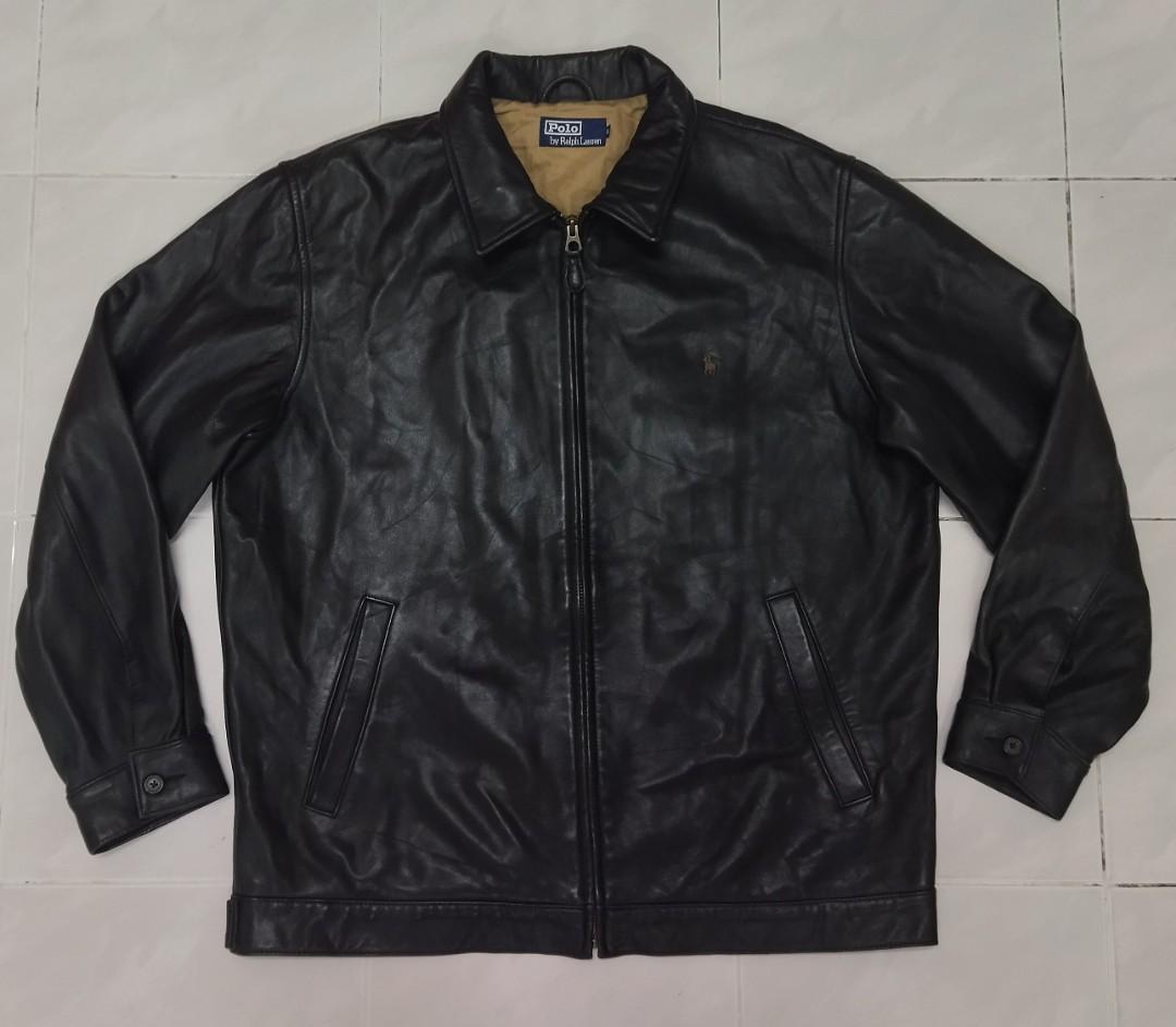 Vintage ralph lauren cheap leather jacket