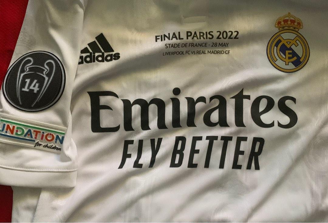 Real Madrid 14 Times champion League Jersey Sports Equipment Sports Games Racket Ball Sports on Carousell