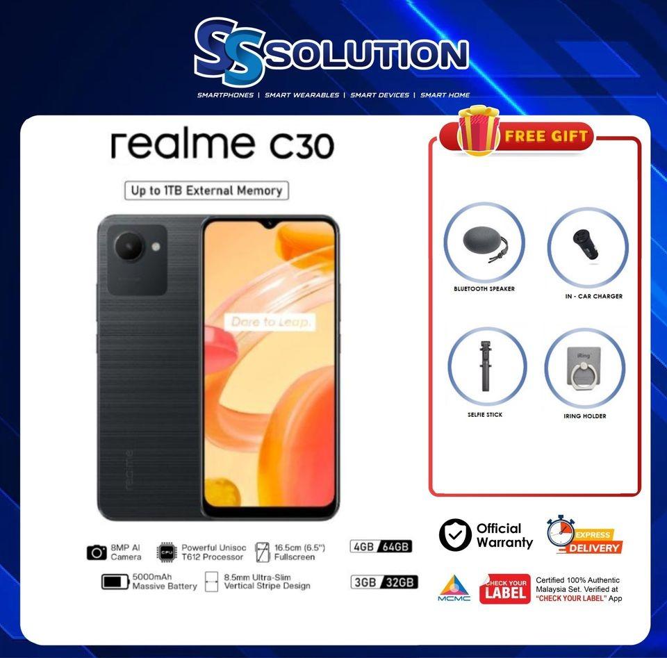 realme C30 (4GB RAM + 64GB ROM) 1 Year Warranty By realme Malaysia, Mobile  Phones & Gadgets, Mobile Phones, Android Phones, Realme on Carousell