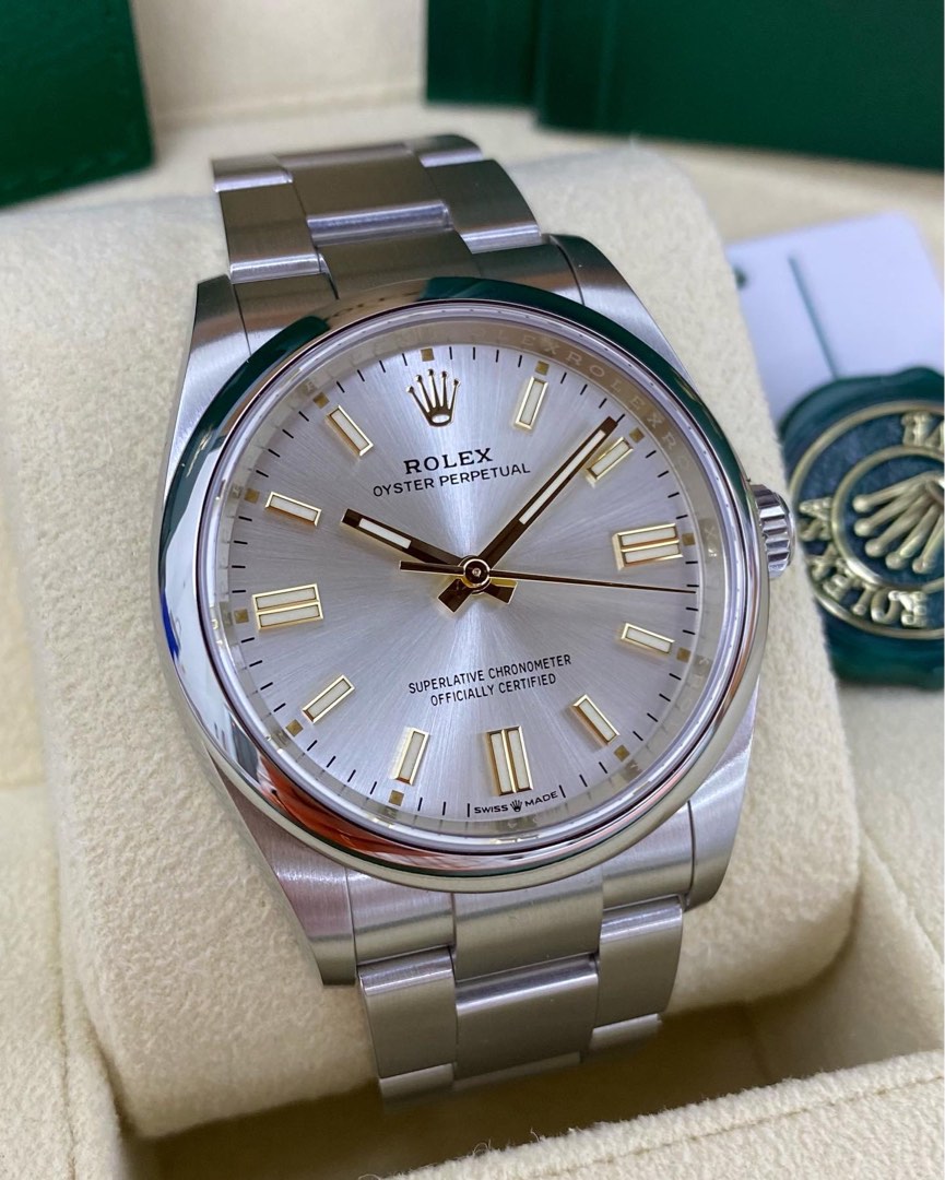 Rolex oyster perpetual new arrivals 36mm silver dial