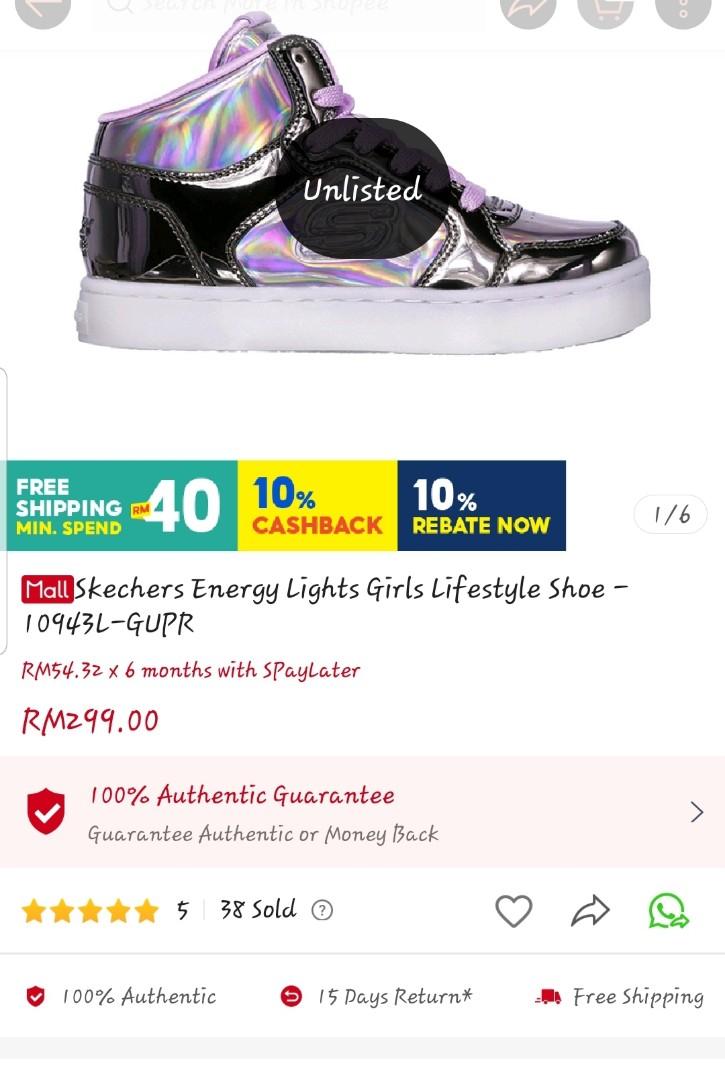 Skechers energy clearance lights 40