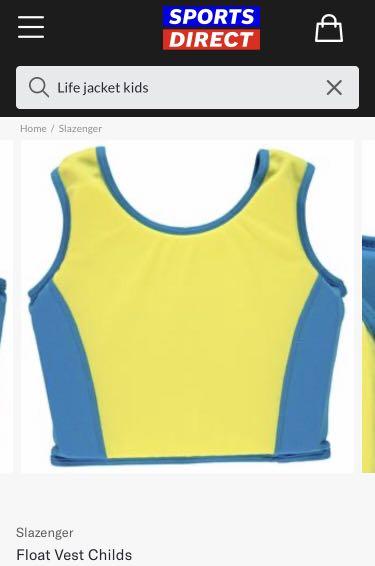 Slazenger float vest childs hotsell