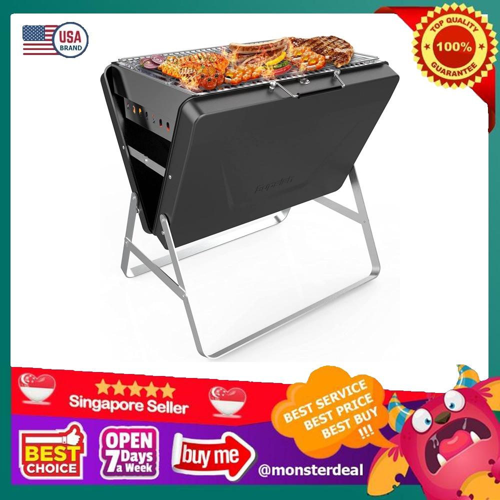 Supsiah BBQ Charcoal Grill with Portable Suitcase, Charcoal Grill with
