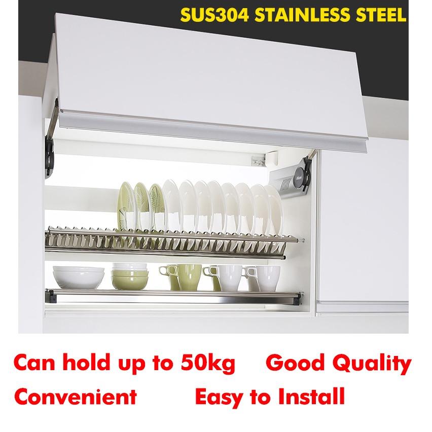 SUS304 Stainless Steel Dish Rack High Quality Kitchen Rack 900mm